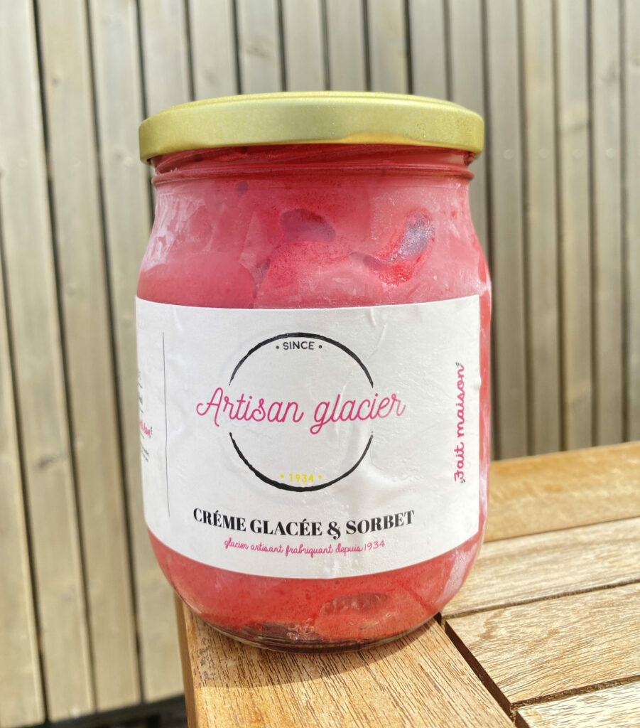 Pot de glace artisanale et maison Le d'amour Berck sur mer