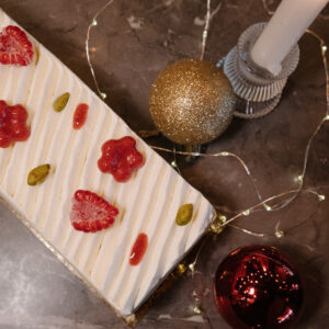 Bûche glacée Pistache Framboise